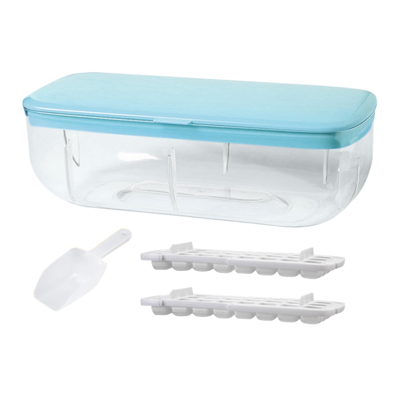 Kitchen 24 Lattice Ice Cube Tray Ice Maker for Freezer Release Mold Quickly Blue