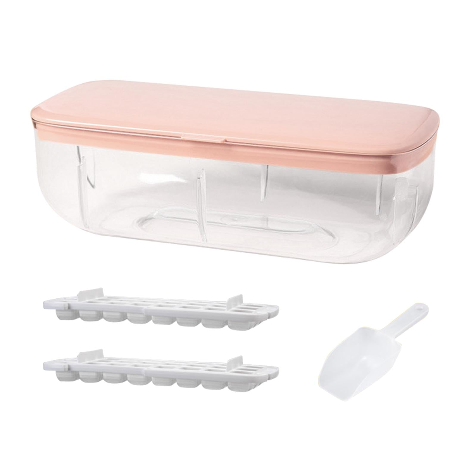 Kitchen 24 Lattice Ice Cube Tray Ice Maker for Freezer Release Mold Quickly Pink