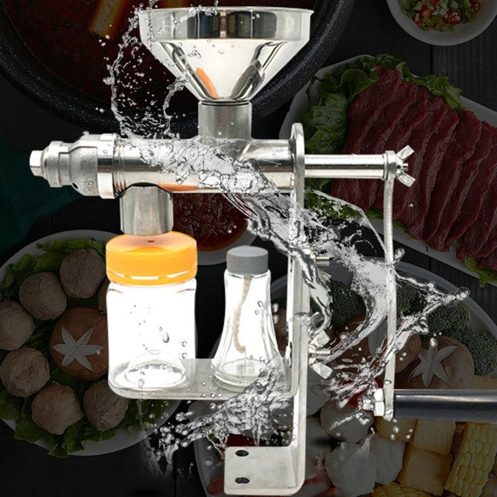 Manual Oil Press Machine Oil Extractor Peanut Stainless Steel Oil Expeller