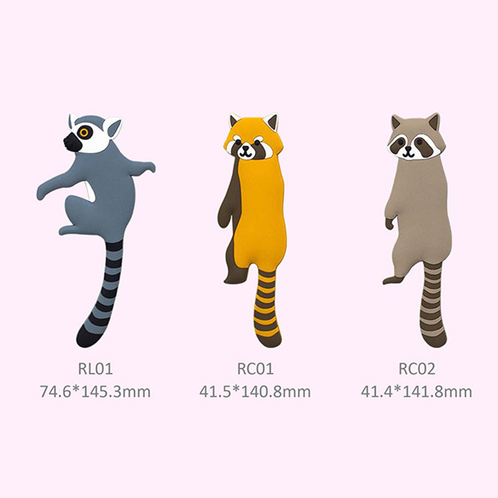 Adhesive Wall Hook Decorative Wall Hook for Kitchen Bathroom Yellow Raccoon