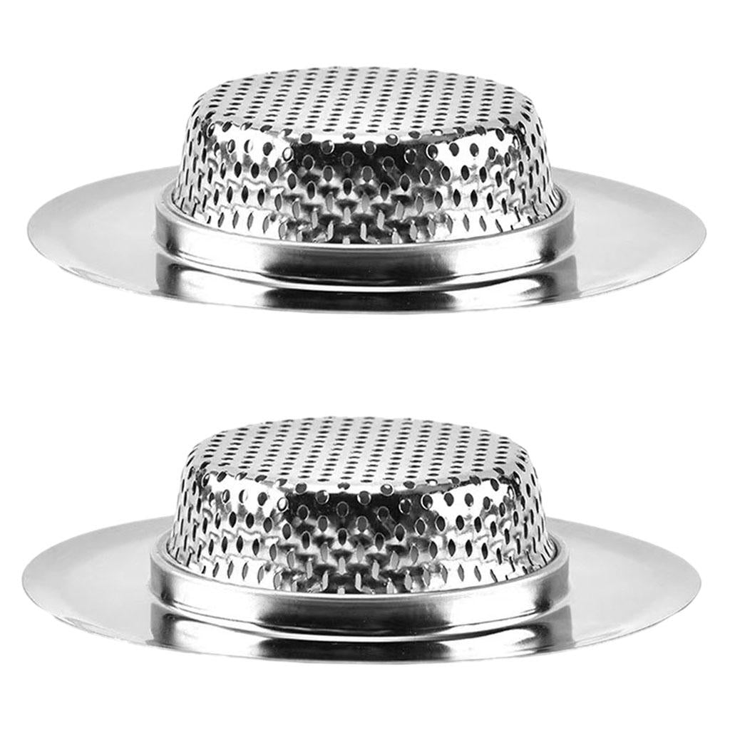Stainless Steel Kitchen Sink Mesh Strainer Waste Plug Filter Drain Stopper