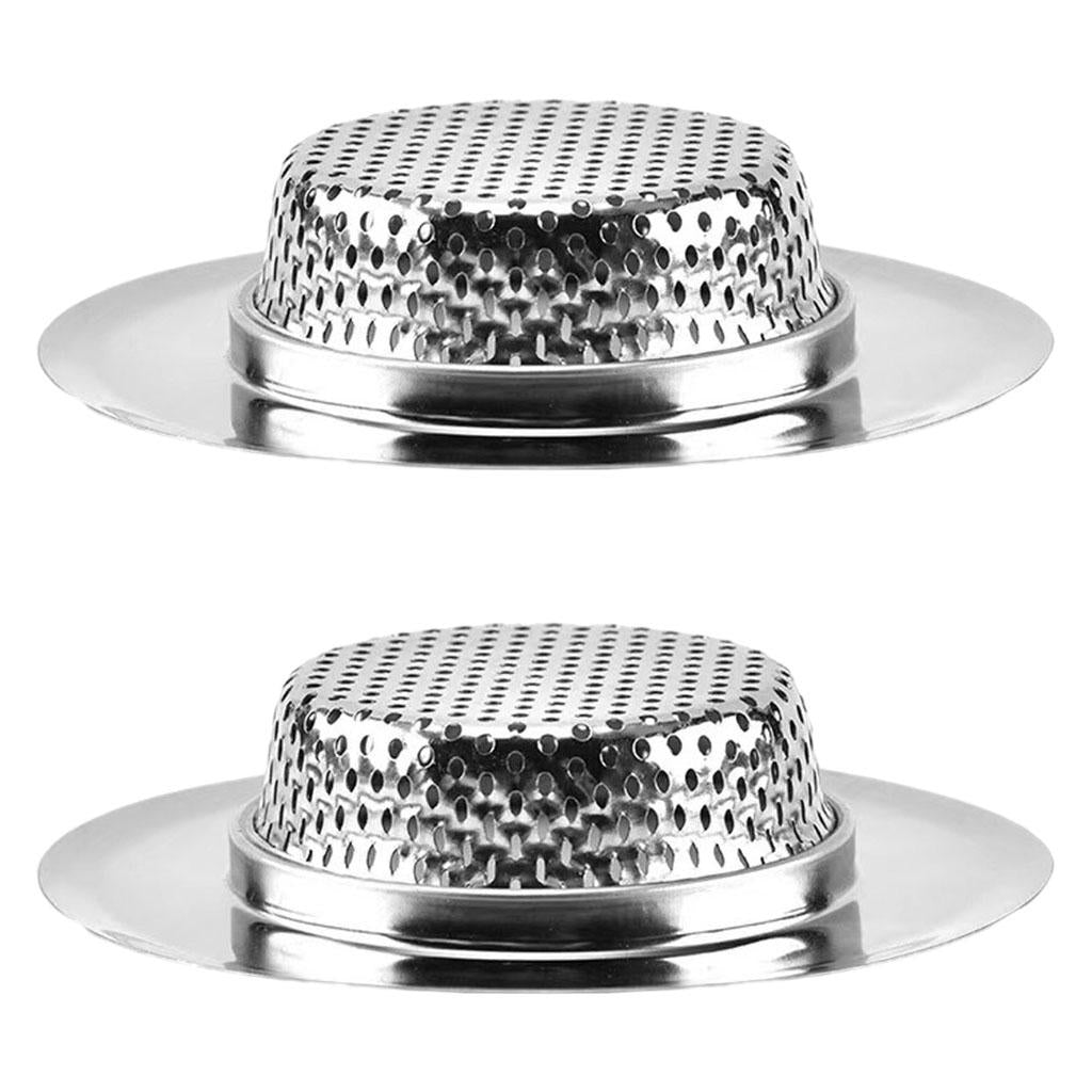 Stainless Steel Kitchen Sink Mesh Strainer Waste Plug Filter Drain Stopper