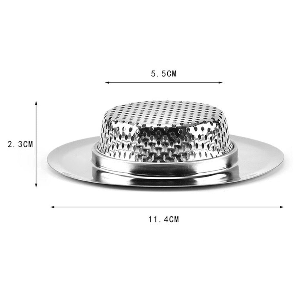 Stainless Steel Kitchen Sink Mesh Strainer Waste Plug Filter Drain Stopper