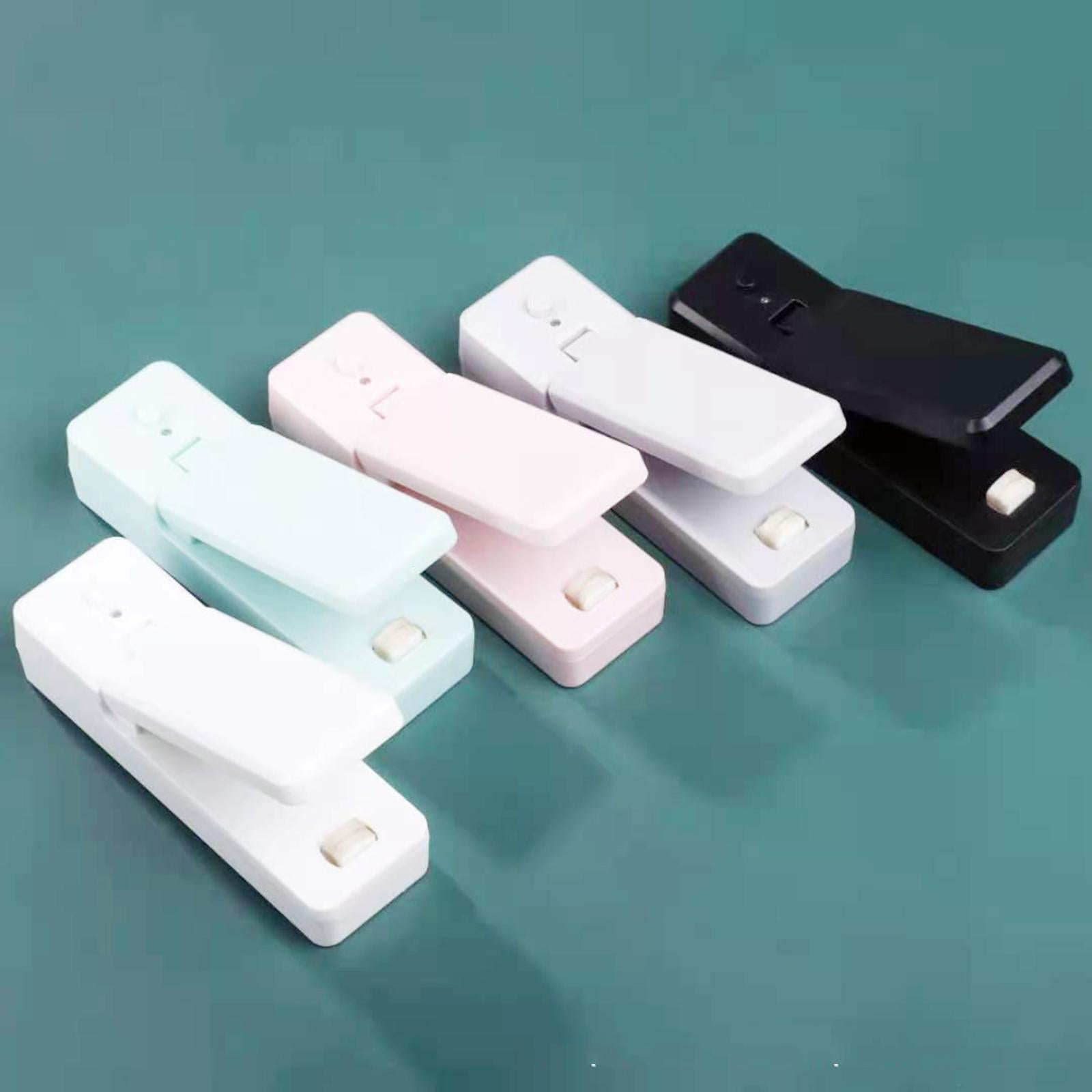 Mini Bag Sealer USB Rechargeable Portable Heat Sealer for Plastic Bags White