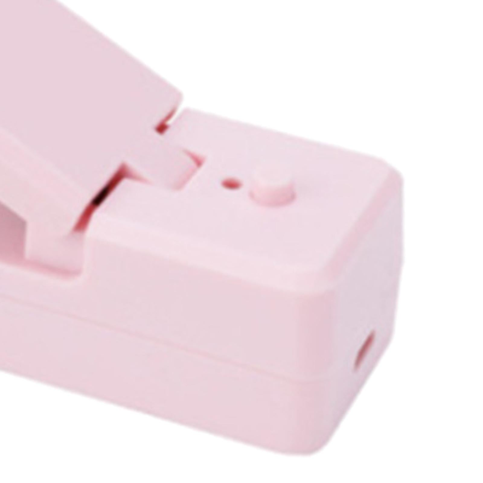 Mini Bag Sealer USB Rechargeable Portable Heat Sealer for Plastic Bags Pink