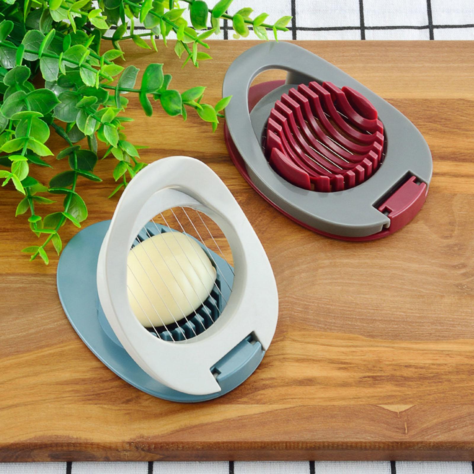 StainlessSteel Chopper Section Egg Cutter Wire Slicer Hard Boiled Egg Yellow