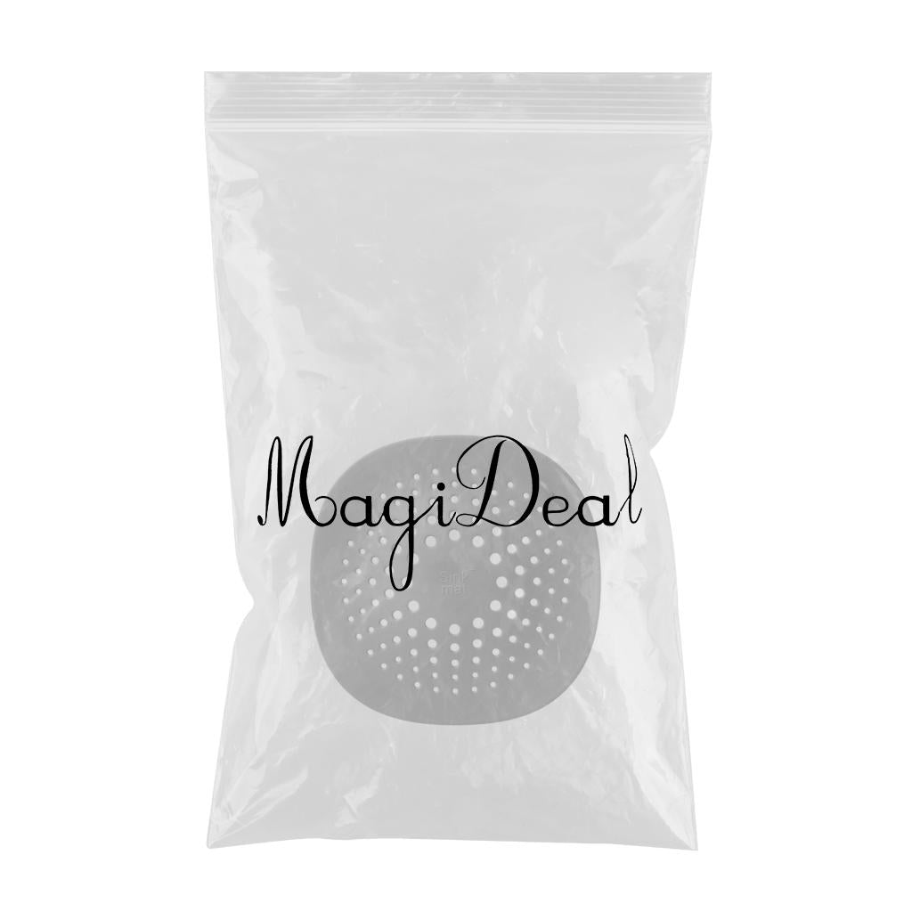 Drain Hair Catcher Bath Stopper Sink Strainer Filter Shower Cover Dark Grey