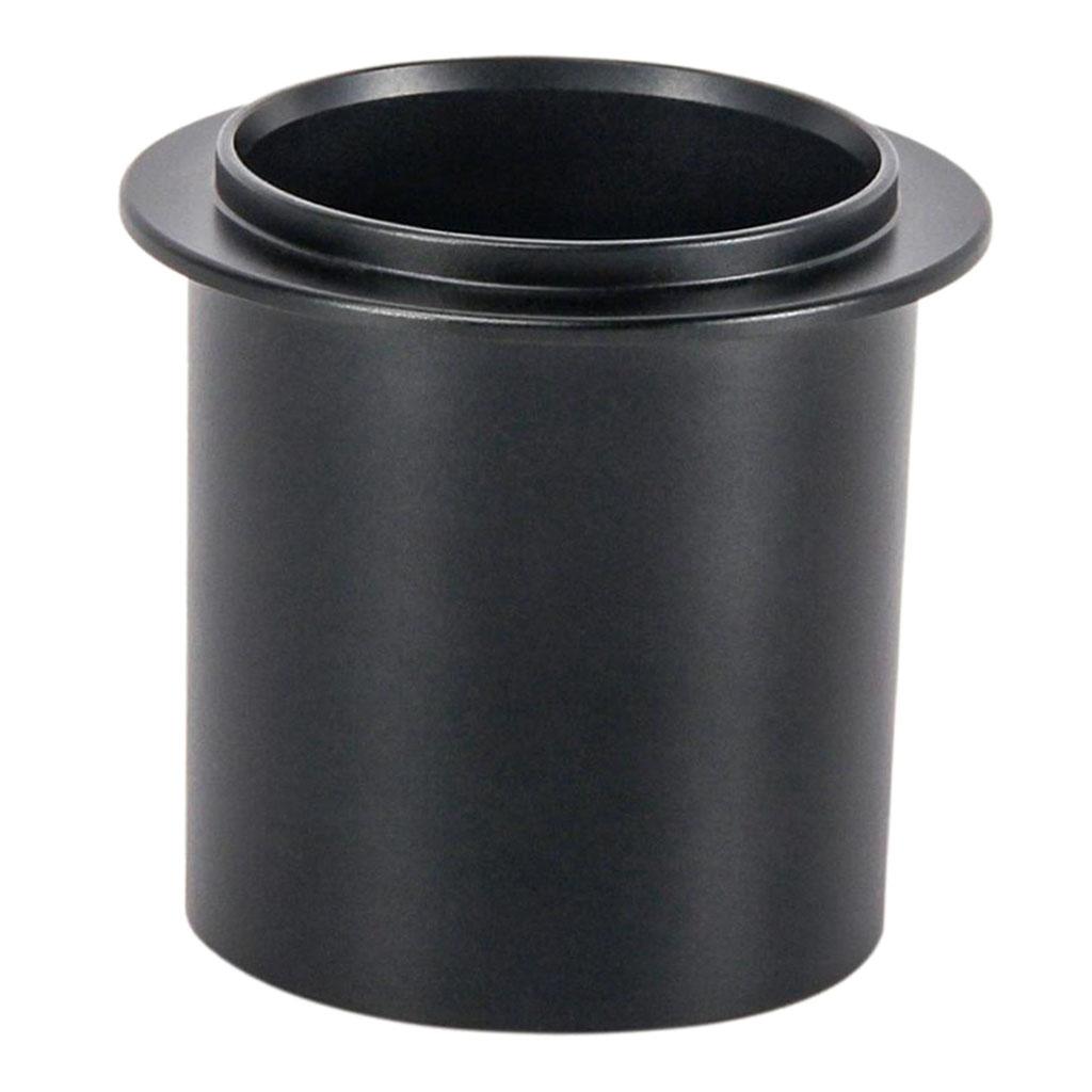 Aluminum Alloy Coffee Dosing Cup Sniffing Mug for Espresso Machine DIY Tools 58mm black