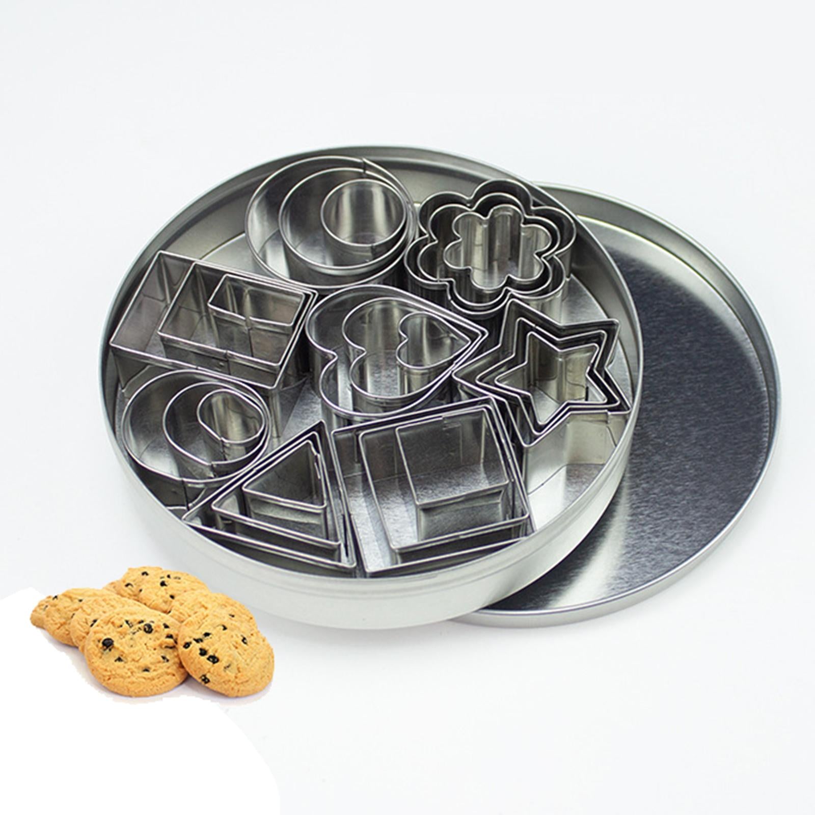 Cookie Cutter Set Circle Baking Stainless Steel Molds Cake Cookie Cutter