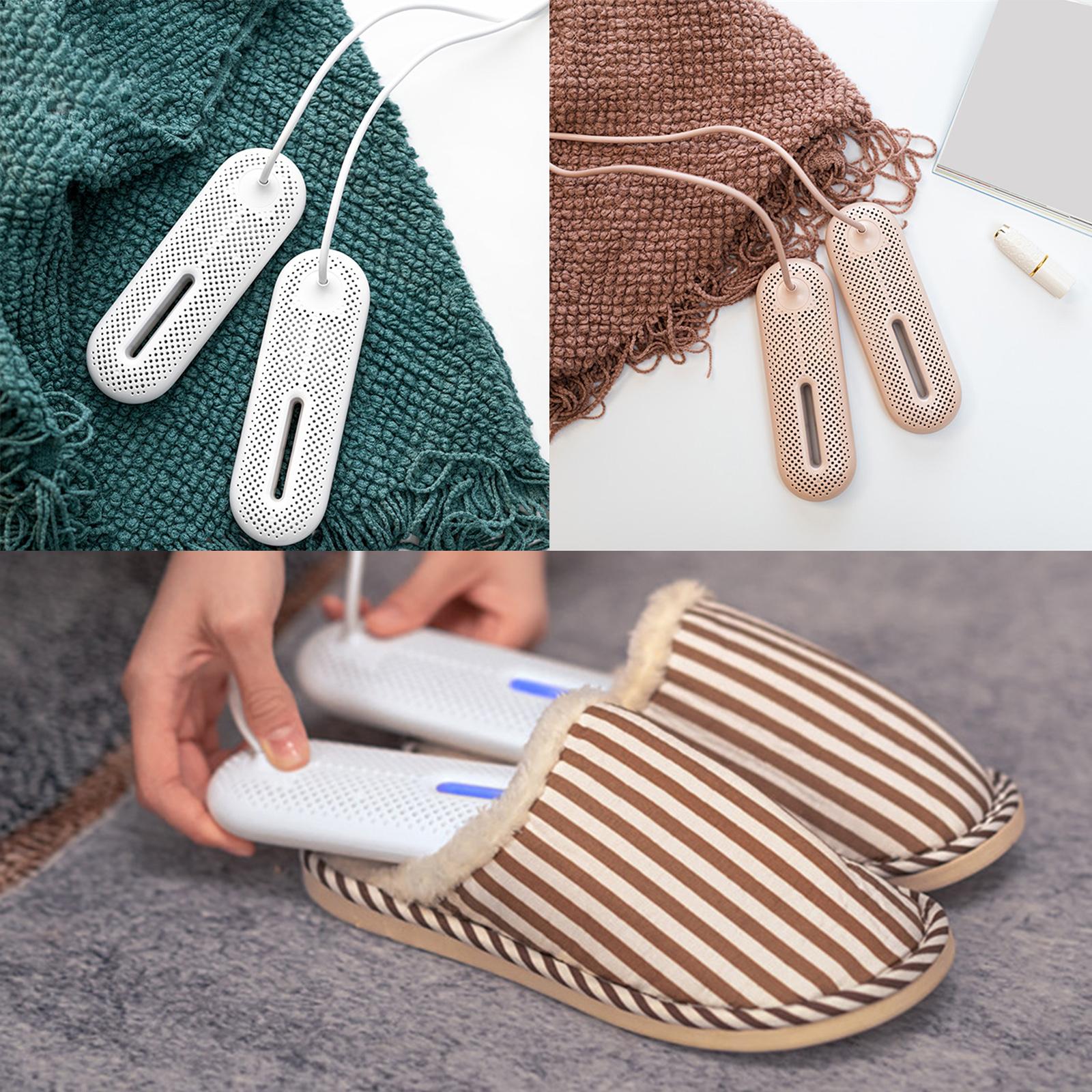 Electric Shoe Dryer Warmer for Cotton Slipper Shoes Snow Boots Sneaker White