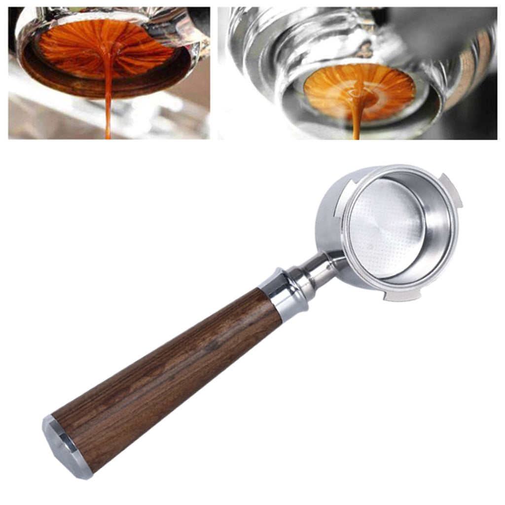 51mm Coffee Bottomless Portafilter for EC680 EC685 Coffee Maker A Black