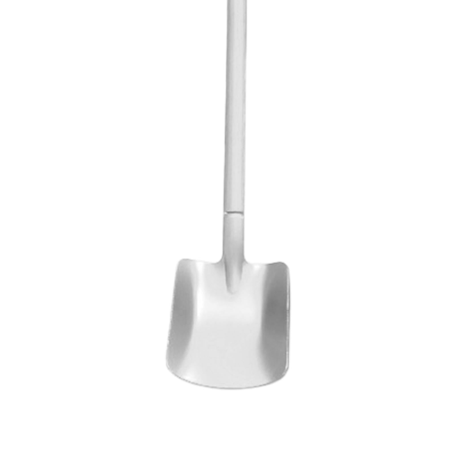 Ice Cream Spoon Coffee Spoon Cutlery Shovel Shape Stirring Scoop Flatware flat silver