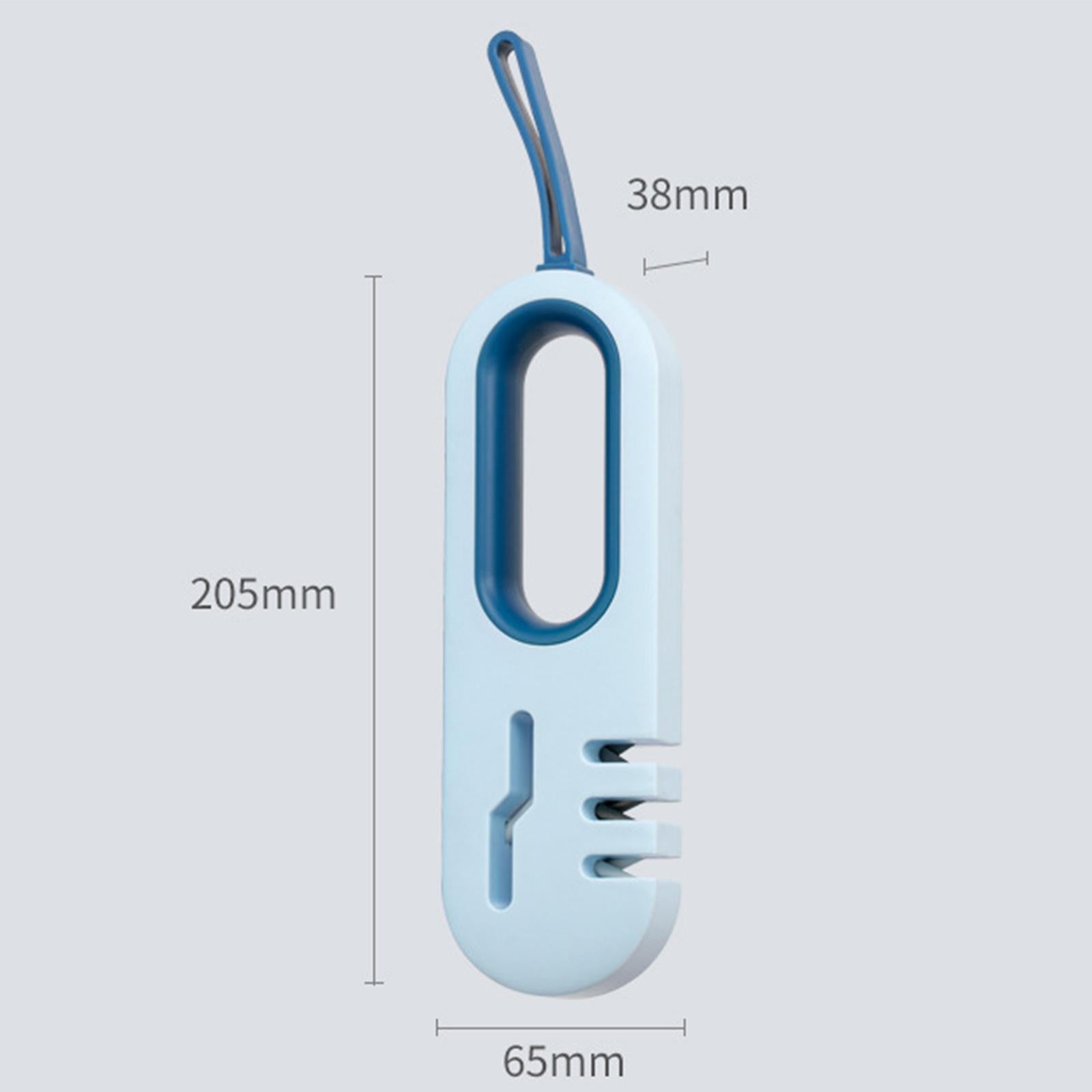 4-in-1 Kitchen Sharpener Ceramic Stone Tungsten Carbide Blue