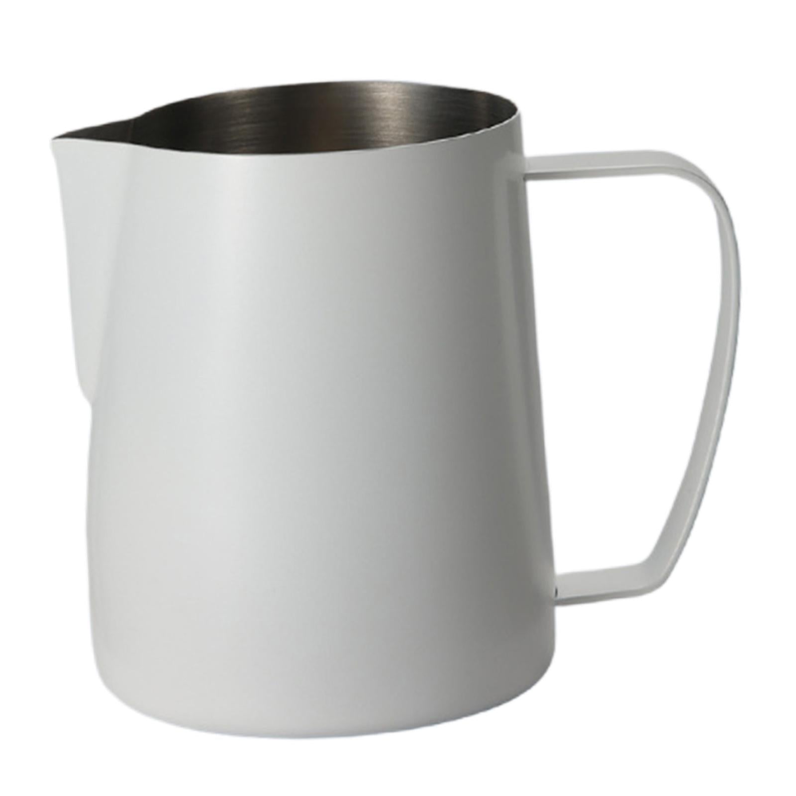 Espresso Milk Frothing Jug Cappuccino Frother Barista Steaming Pitchers White