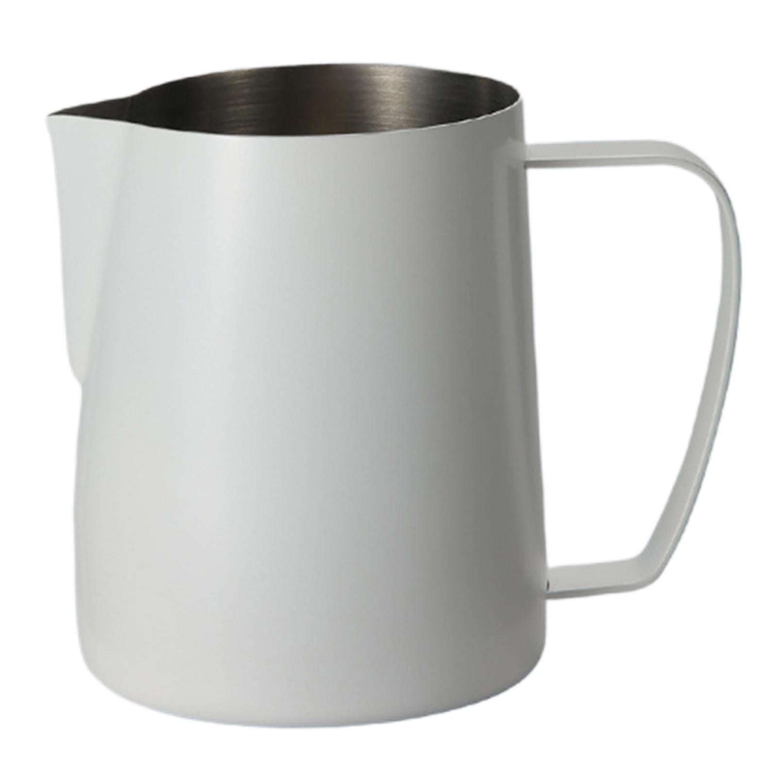 Espresso Milk Frothing Jug Cappuccino Frother Barista Steaming Pitchers White