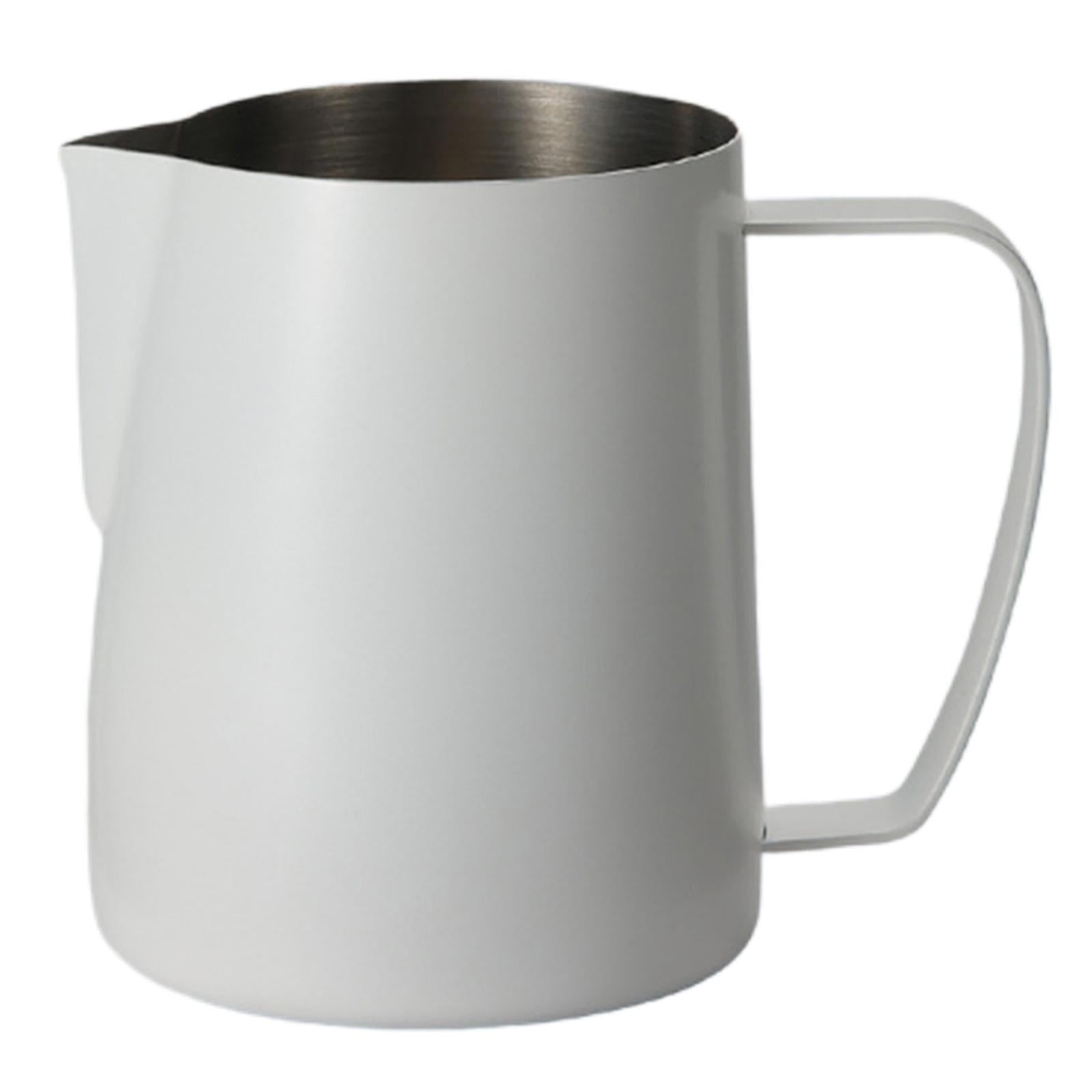 Espresso Milk Frothing Jug Cappuccino Frother Barista Steaming Pitchers White