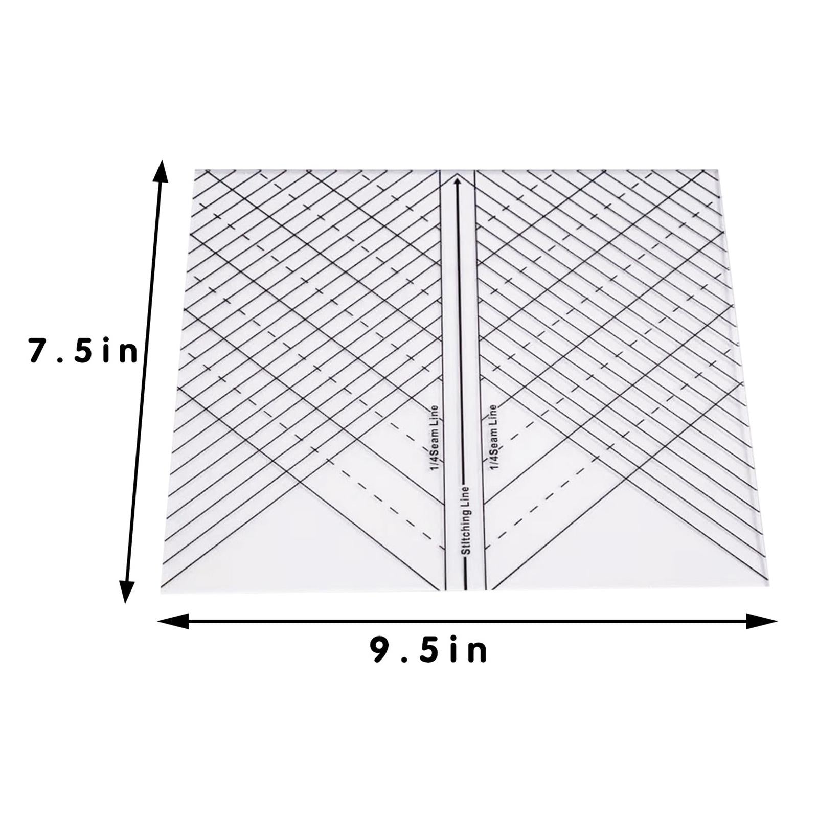 Arc Quilting Straight Ruler Sewing Machine Ruler for Quilting Crafting
