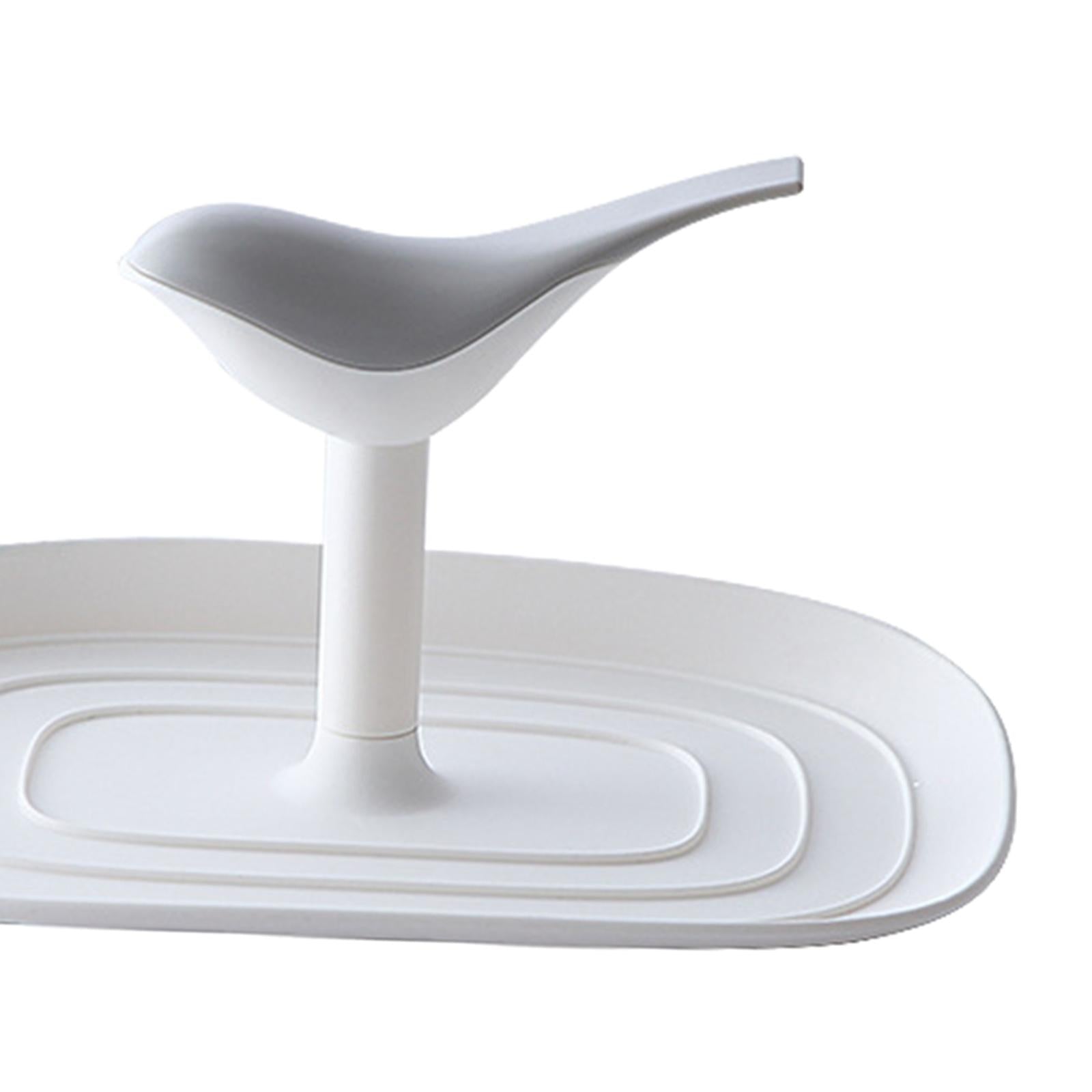 Kitchen Pot Lid Holder Countertop Cookware Spoon Rest Stand Rack White