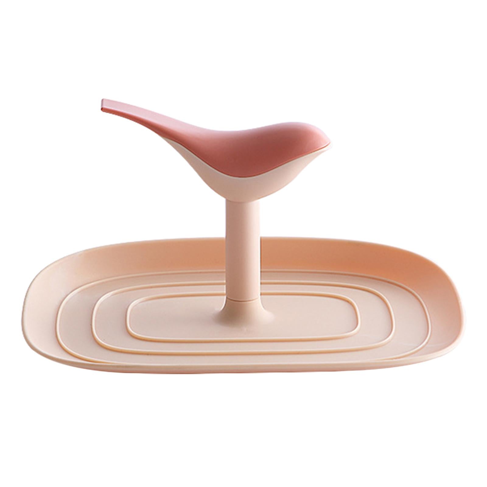 Kitchen Pot Lid Holder Countertop Cookware Spoon Rest Stand Rack Pink