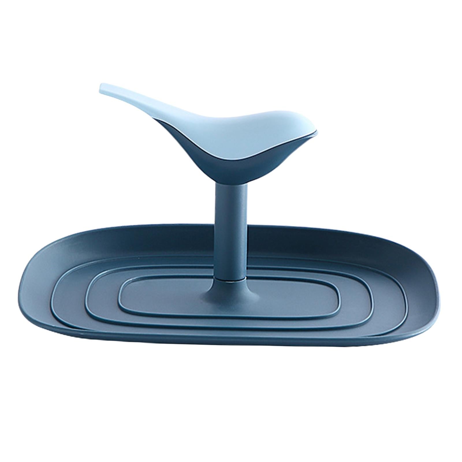 Kitchen Pot Lid Holder Countertop Cookware Spoon Rest Stand Rack Blue
