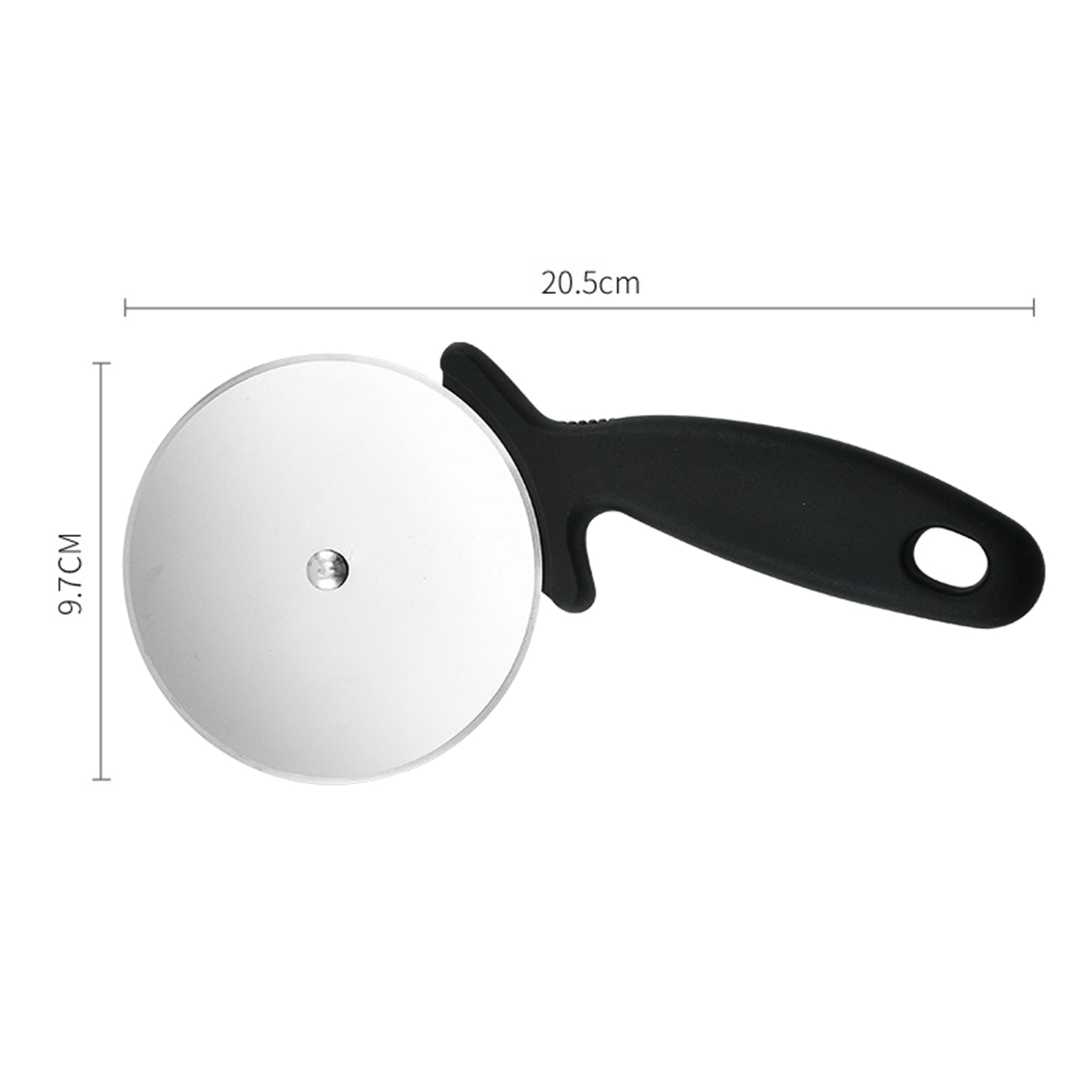 Stainless Steel Cake Pizza Cutter Household Pizza Knife Cake Tools Black