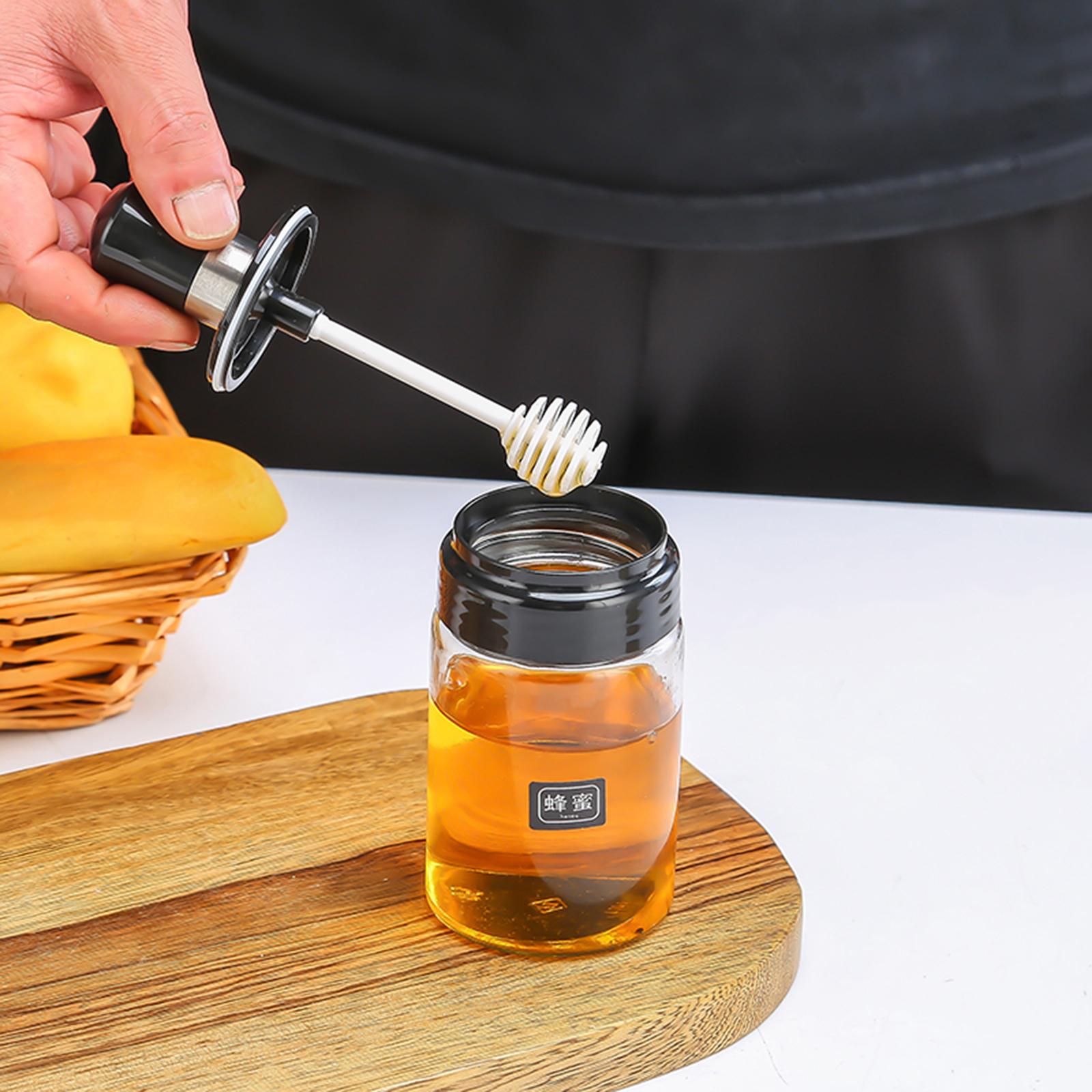 Seasoning Spice Jar Storage Container Rack Kitchen Tools Accessories With Honey Stick