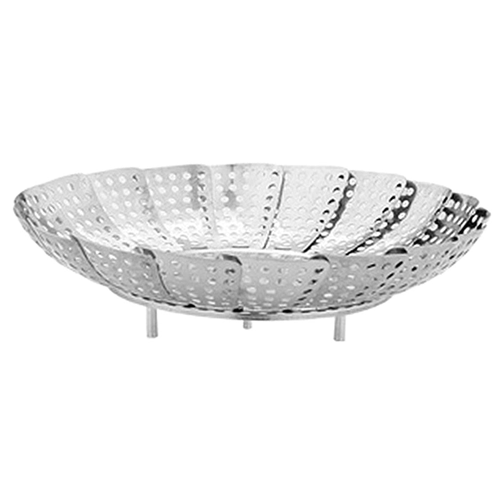 Stainless Steel Folding Steamer Plate Steam Pot Fruit Vegetable Non-Slip Large