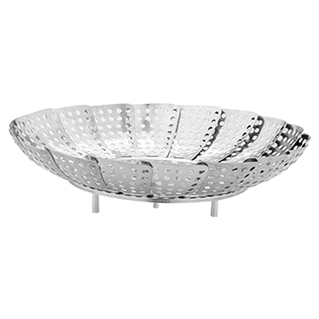 Stainless Steel Folding Steamer Plate Steam Pot Fruit Vegetable Non-Slip Large