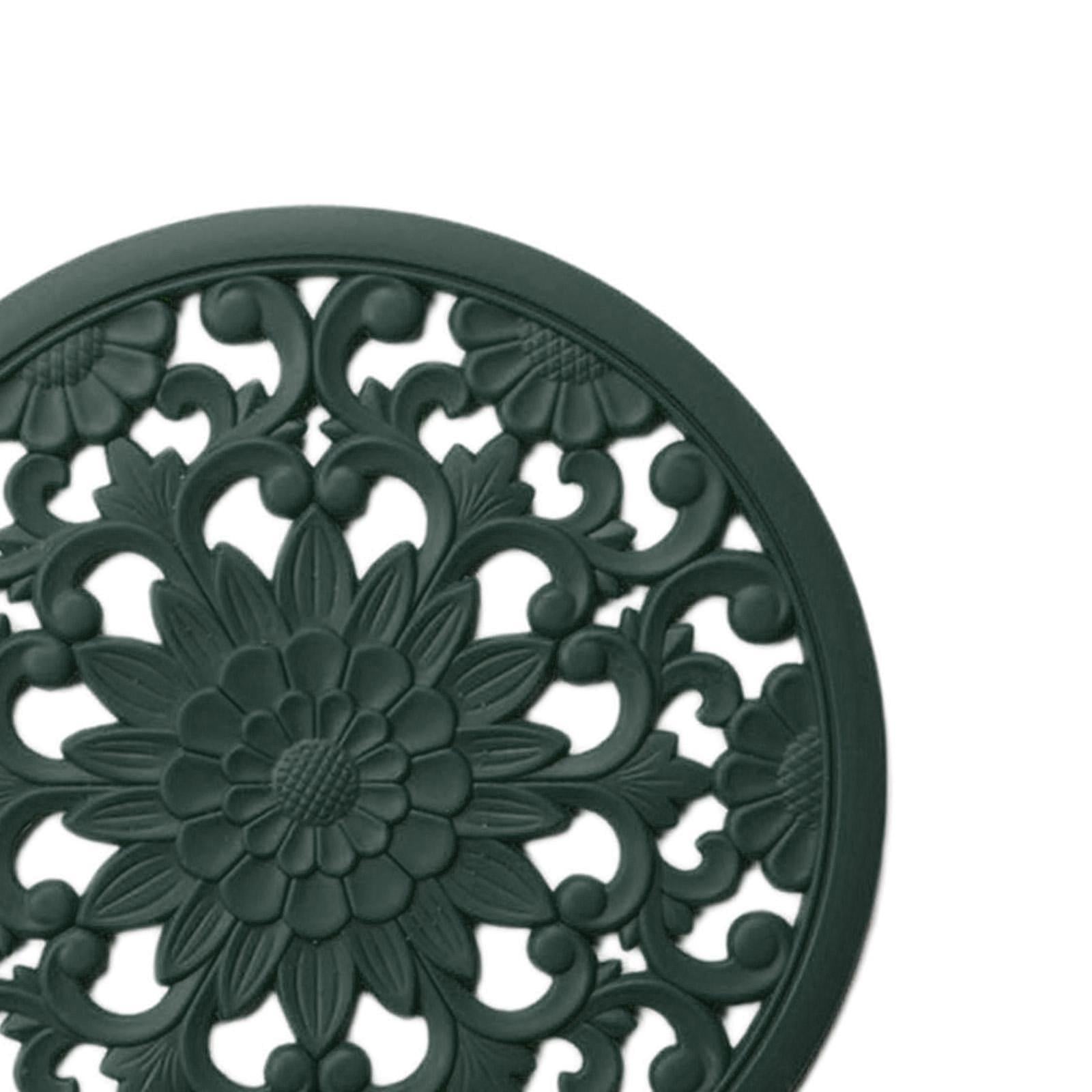 3/Set Heat-insulated Silicone Hot Pads Countertop Bowl Mat Trivet Green