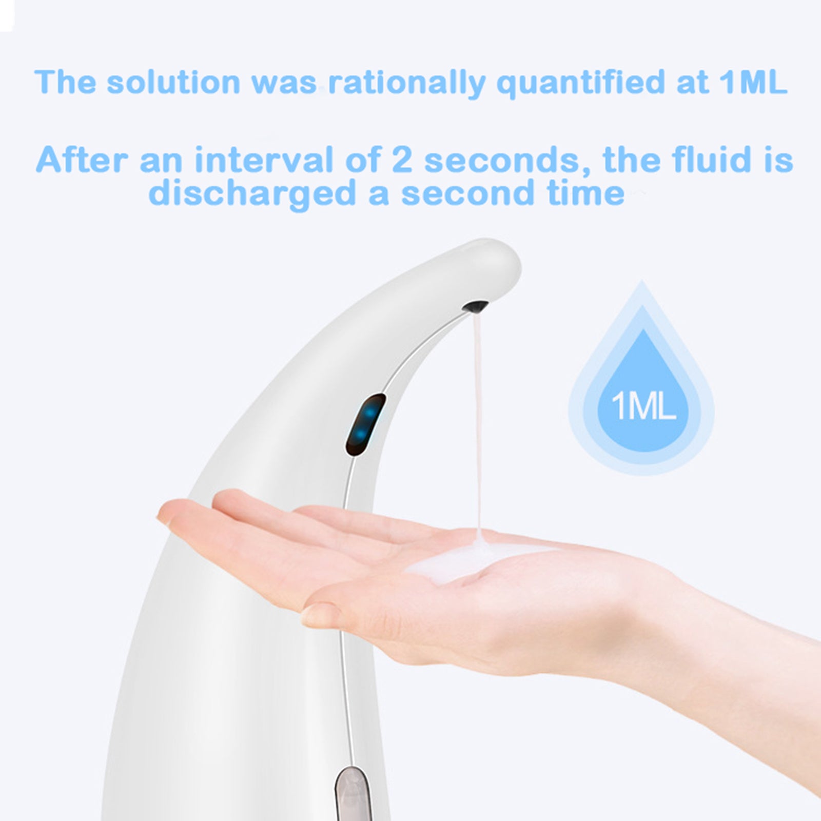 300ml Touch-Free Automatic Sensor Liquid Soap Dispenser Battery Operated