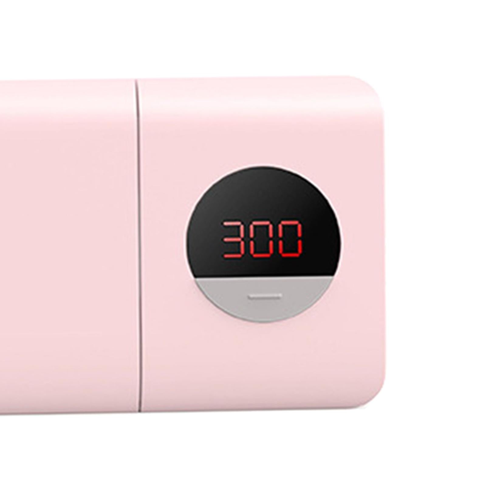 UV Disinfection Toothbrush Sanitizer 5 Slots Fits Most Toothbrushes Pink