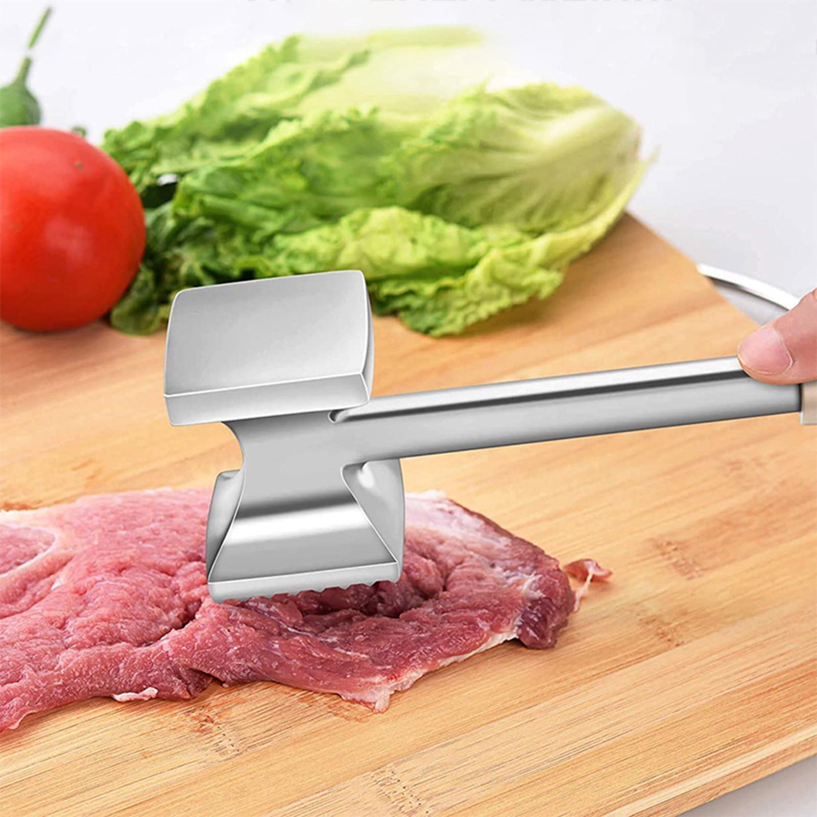 Two Sides Aluminum Material Meat Tenderizer Heavy Duty Kitchen Tool