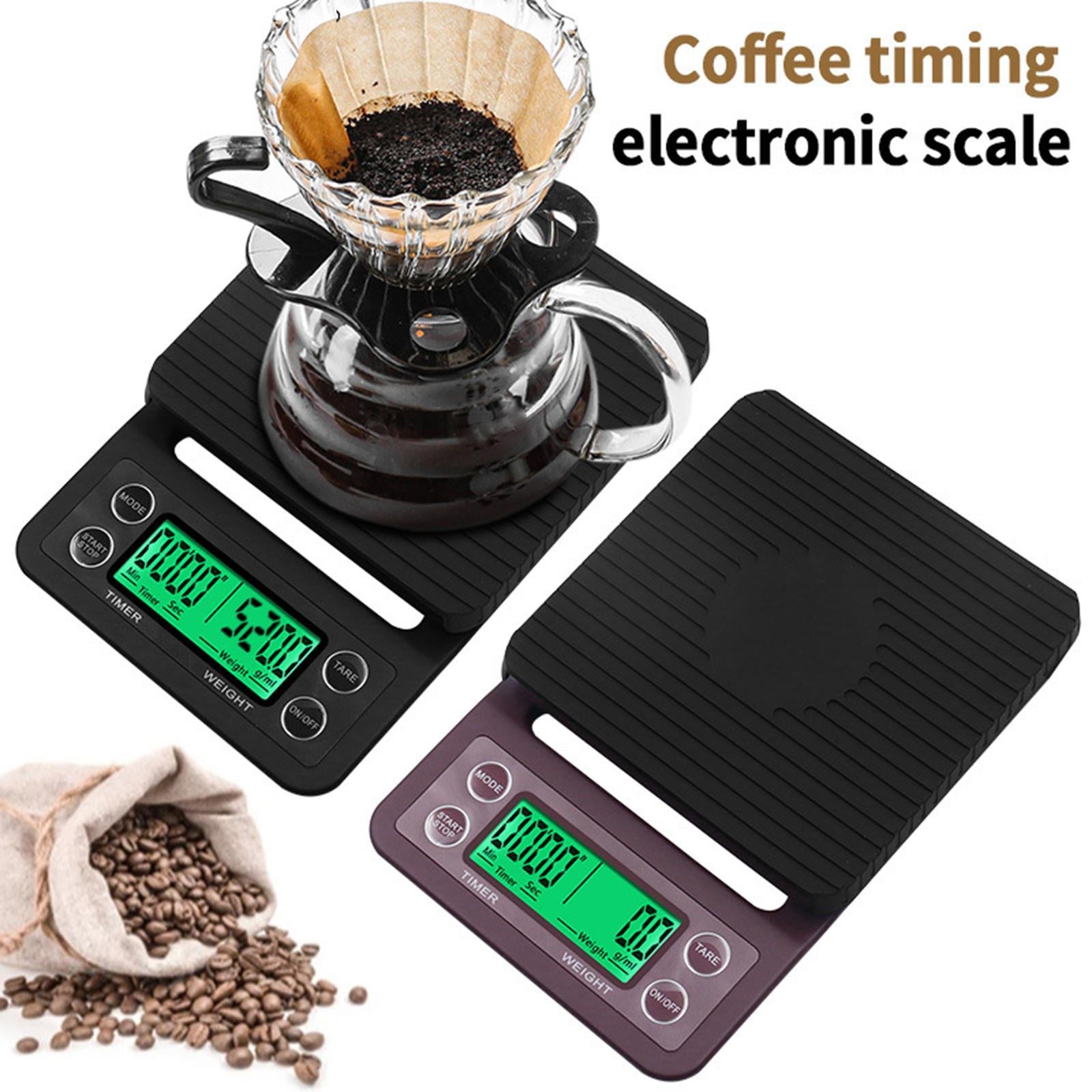 Portable Kitchen Scale Household High Precision Mini Scale Wine Red 3KG