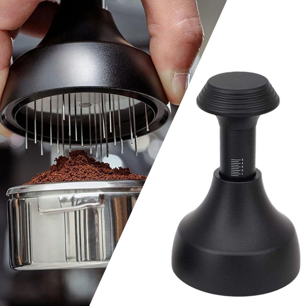 1pc 51mm Needle Coffee Tamper Needle Type Distributor Dispensing for Bar black