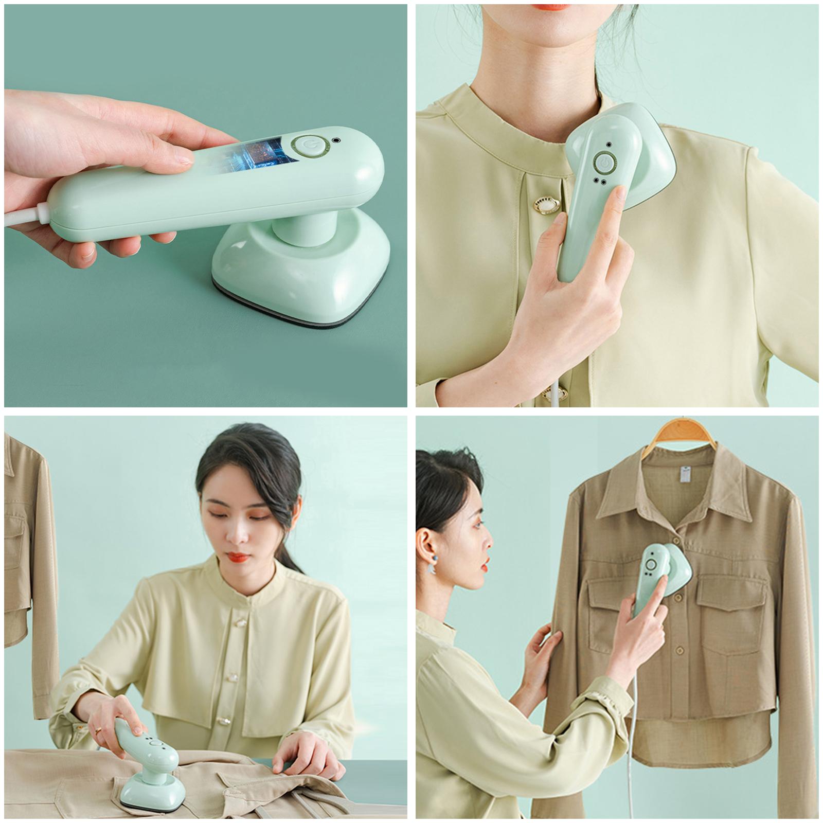 Mini Iron 32W Small Portable Handheld Clothes Iron Fast Heating EU Green