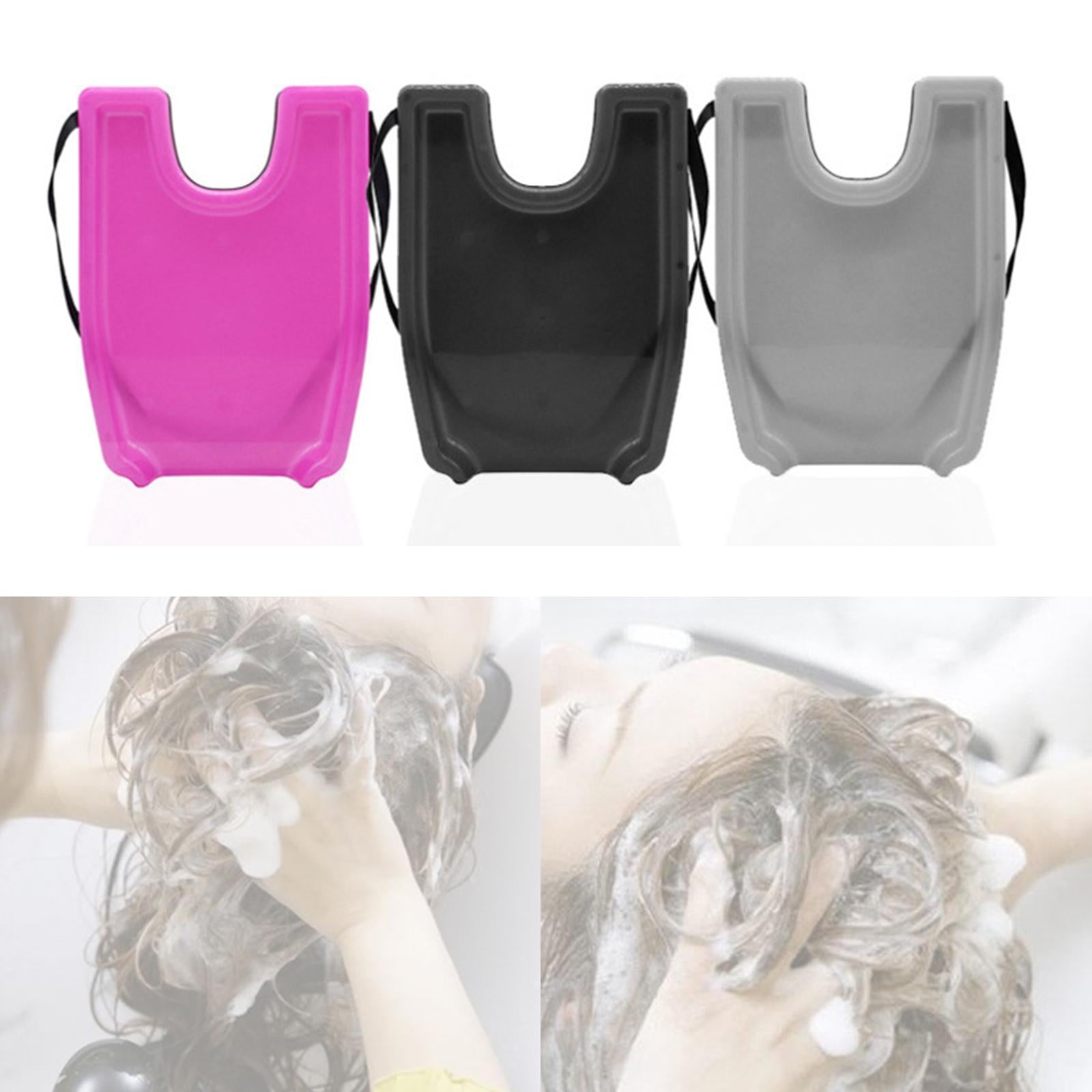 Portable Hair Shampoo Washing Tray Sink Bowl for Home for Patient Black