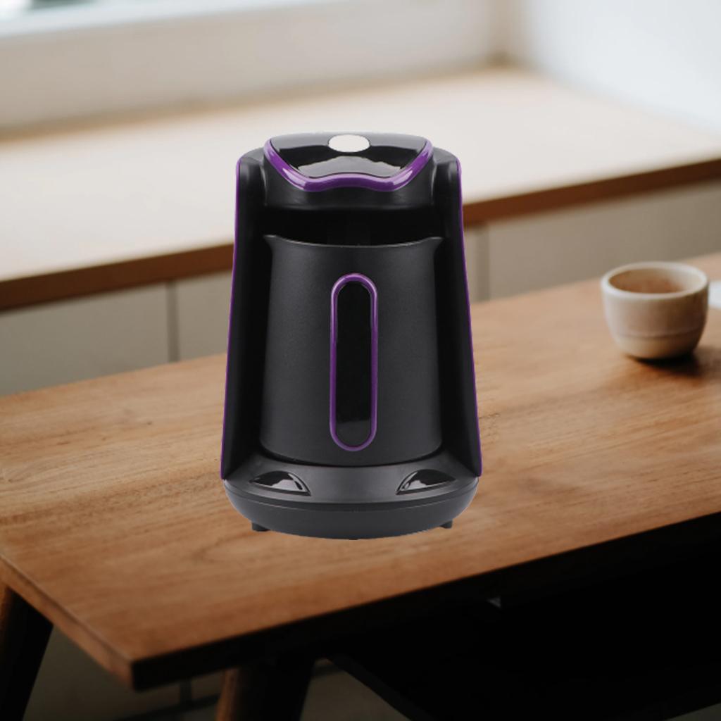 Heating Stainless Steel Coffee Maker Espresso Coffee Boiling Tea for Home Purple