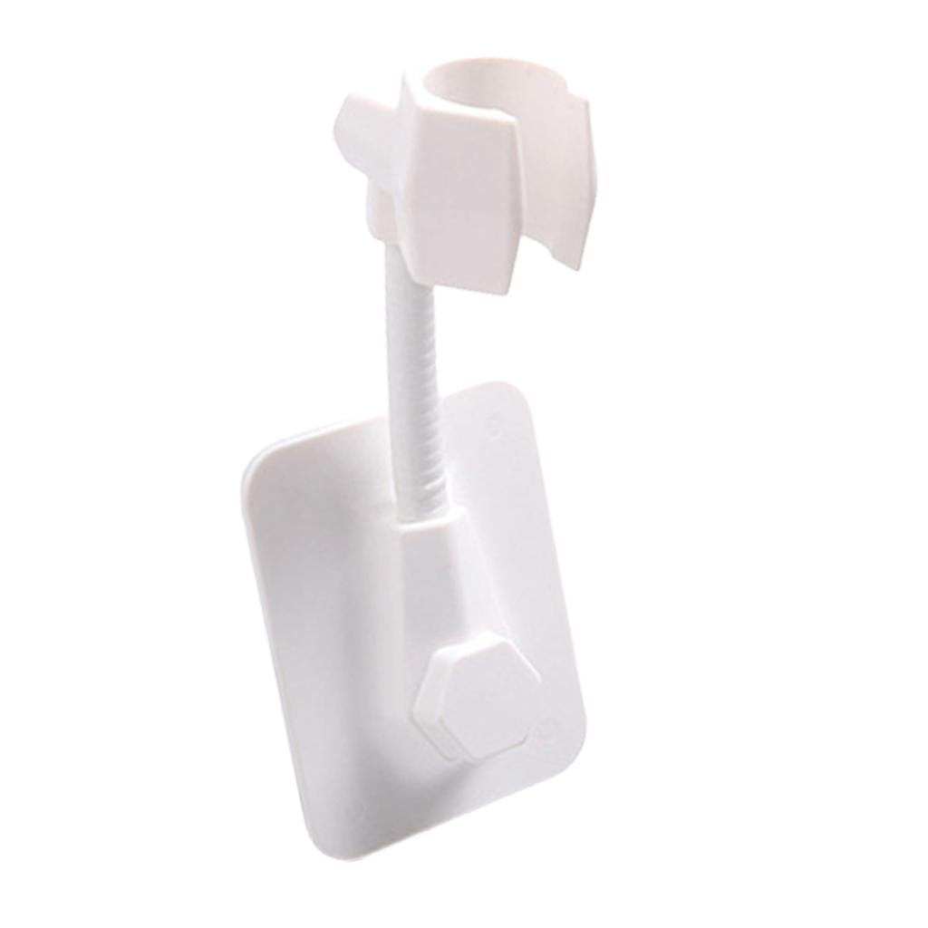 Adjustable Shower Head Holder Bathroom Wall Mount Bracket Stand White
