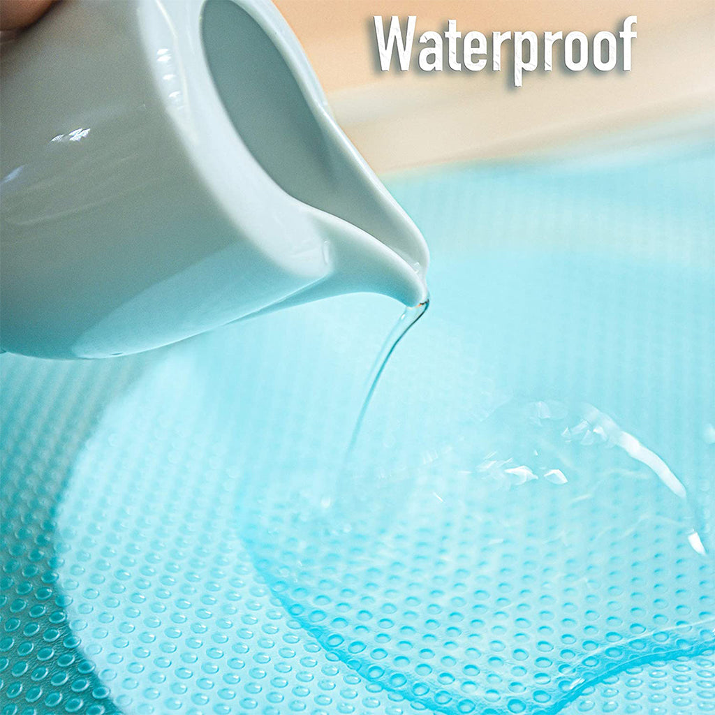 12 Pieces Refrigerator Mats Liners Washable Shelf Fridge Drawer Pad