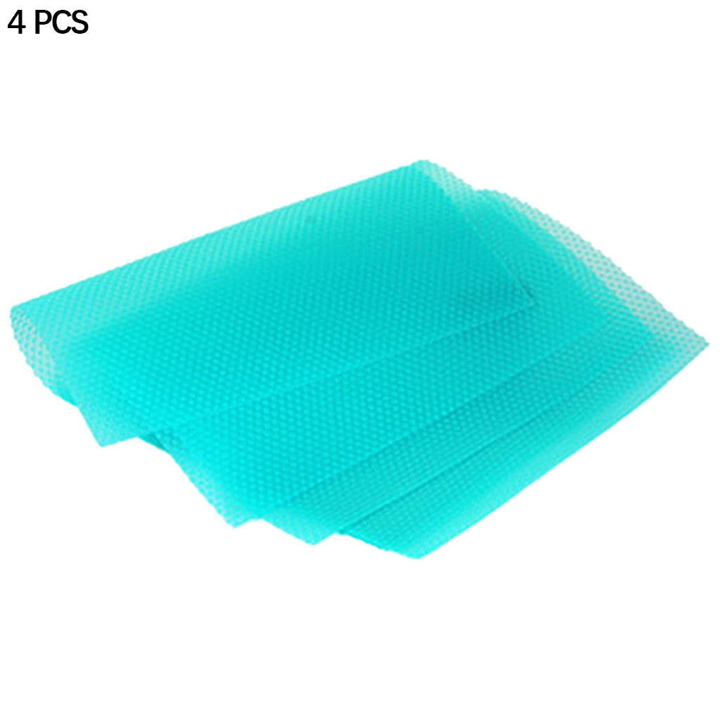 12 Pieces Refrigerator Mats Liners Washable Shelf Fridge Drawer Pad