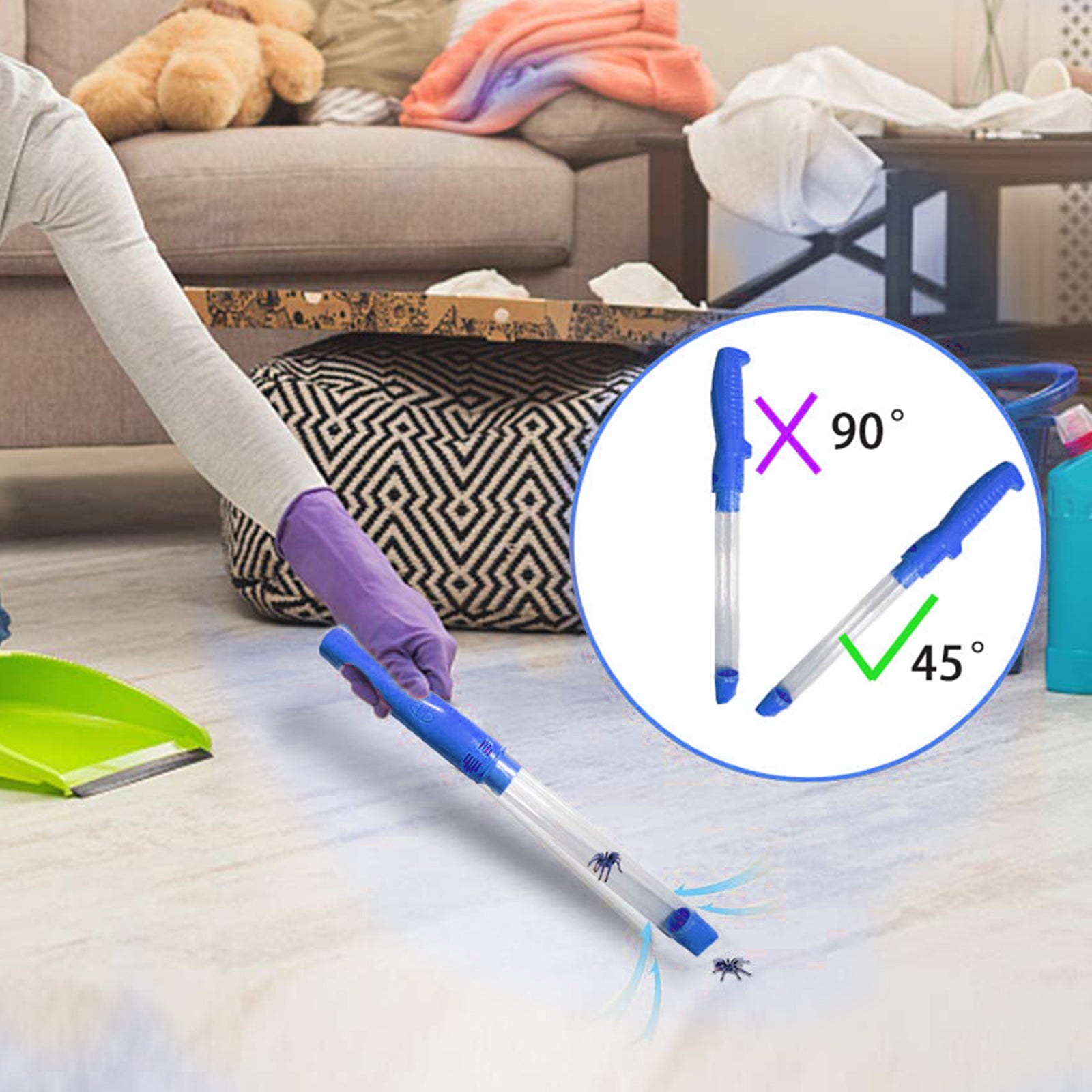 Powerful Handheld Vacuum Bug Catcher Catch Insect Sucking Electronic Catcher