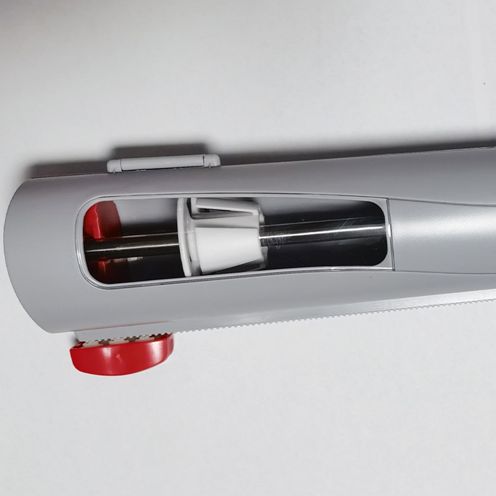 Refillable Wrap Foil Dispenser Magnetic Cling Film Cutter Kitchen Organizer gray