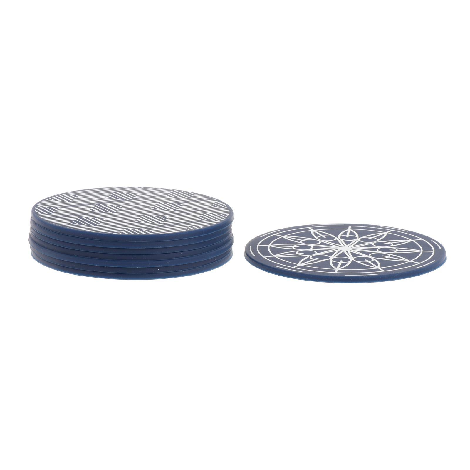 8piece Drinks Coasters Kitchen Cup Pads Coaster Holder Home Decoration Square Coasters Rack