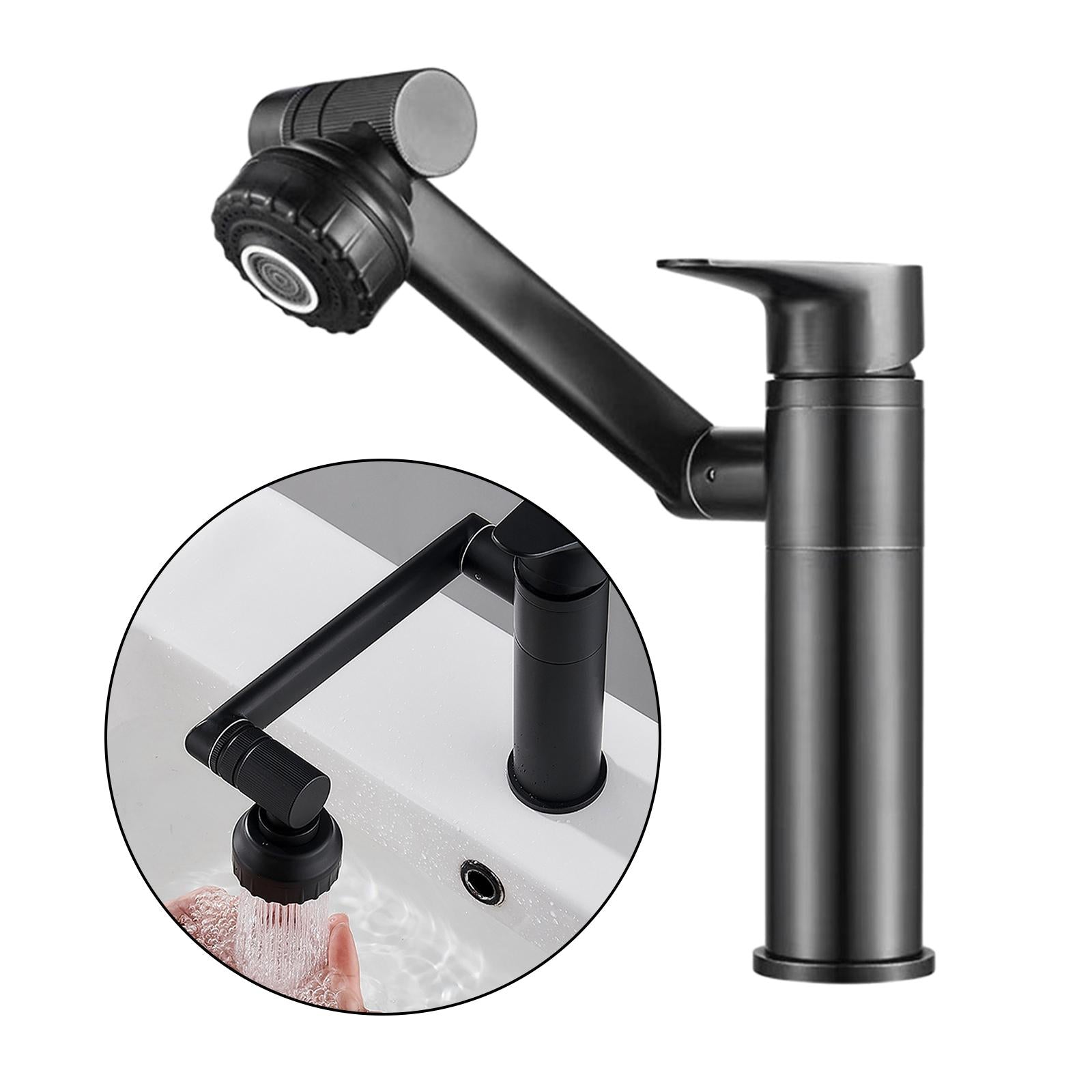 Bathroom Sink Faucet Water Tap Basin Faucet for Bathroom Black