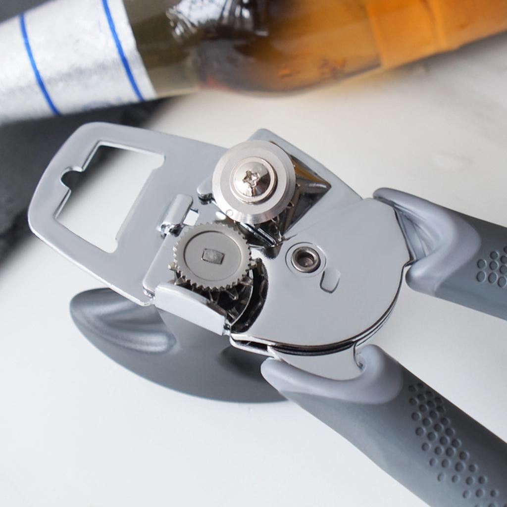 Professional Stainless Manual Can Opener Hand Grip Anti Slip Bottle Opener