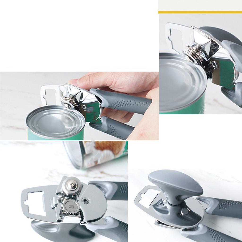Professional Stainless Manual Can Opener Hand Grip Anti Slip Bottle Opener