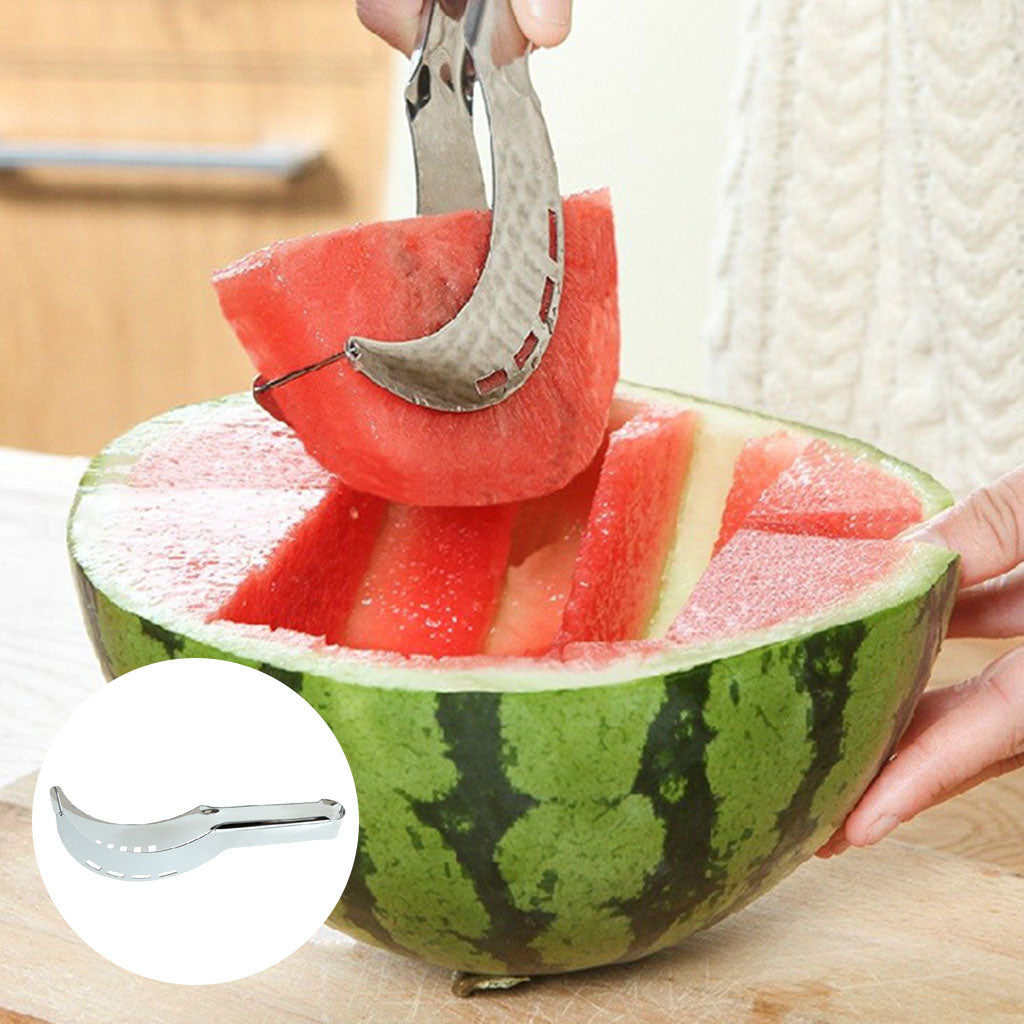Stainless Steel Watermelon Slicing Cutter Fruit Cut Shapes Kitchen Knife