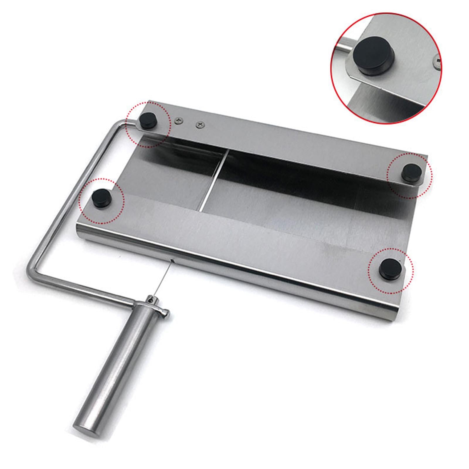Cheese board and wire slicers cutter stainless steel serving board