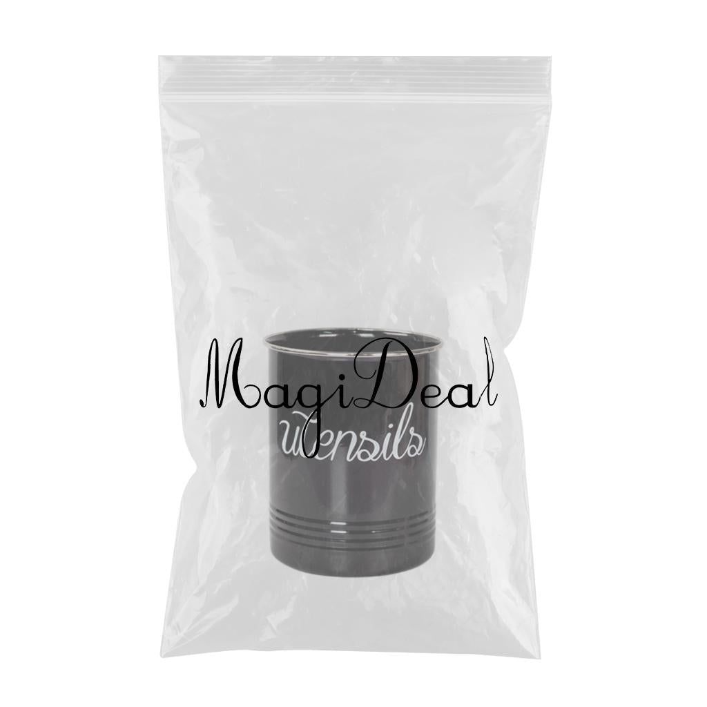 Kitchen Utensil Container Jar Kitchen Cooking Tools Storage Tabletop Decor Black