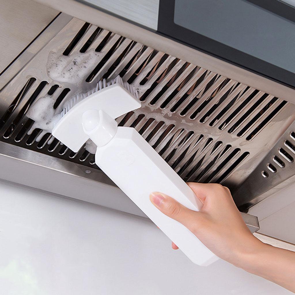 Cleaning Brush Sink Desktop Soap Dispensing Brush Sponge for Kitchen White
